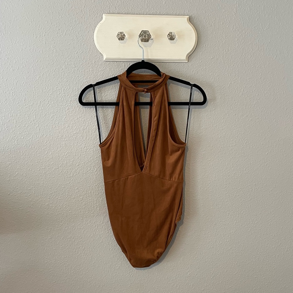 High neck bodysuit